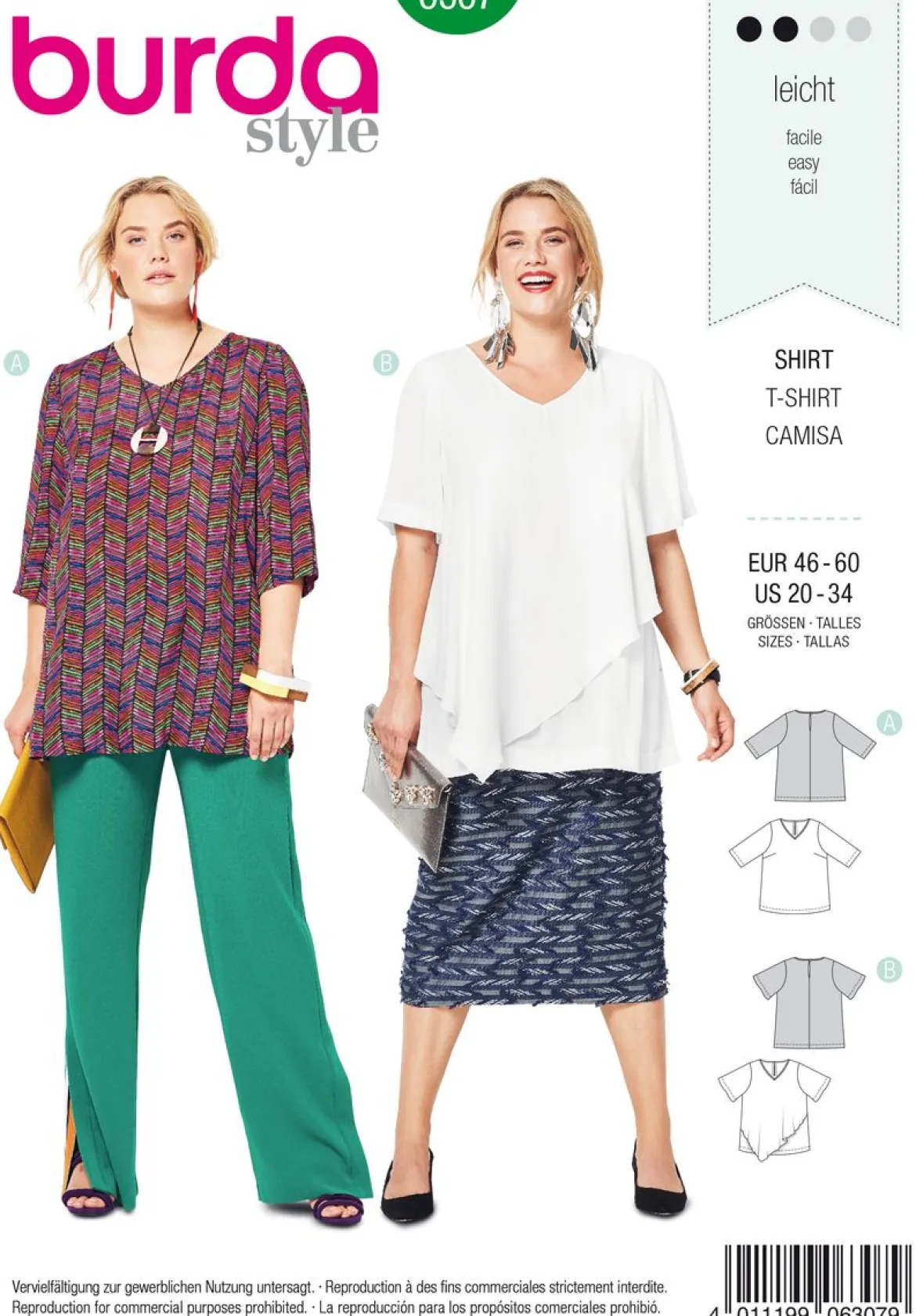 Burda Schnittmuster 6307 Shirt