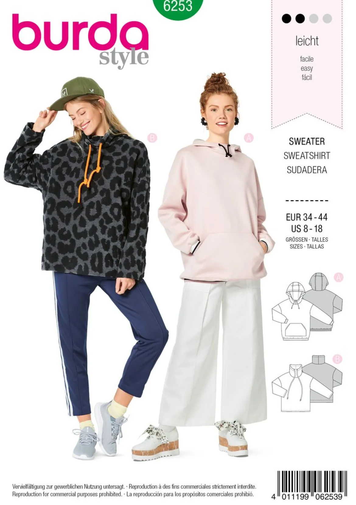 Burda Schnittmuster 6253 Sweater