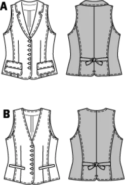 Burda Schnittmuster 7769 Weste