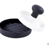 Burger Presse Kunststoff schwarz weiß 11,5x8,5cm