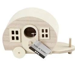 Campingwagen Miniatur aus Holz 18x8x11cm von Creativ Company