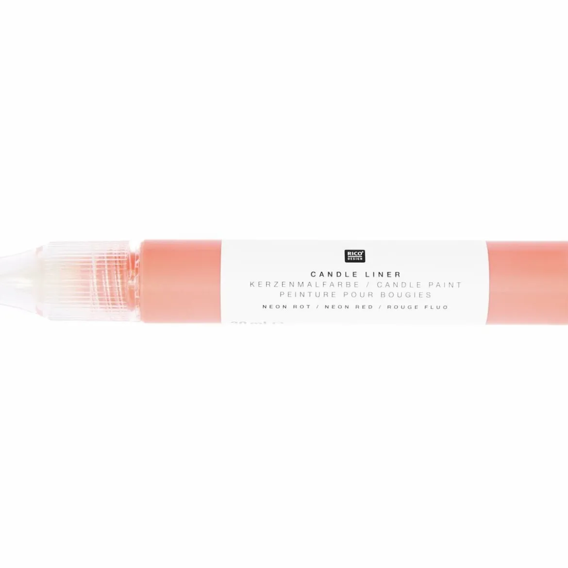 Candle Liner Kerzenmalfarbe Neonrot 30ml von Rico Design