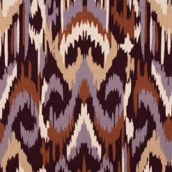 Canvas Baumwollstoff Abstrakt Grafik aubergine terracotta beige 1,35m Breite