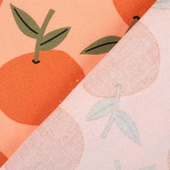 Canvas Baumwollstoff Orangen orange 138cm Stoffbreite