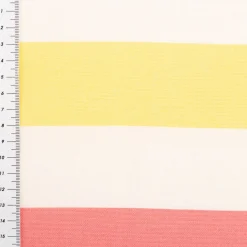 Canvas Baumwollstoff Streifen ecru pastell 138cm Stoffbreite