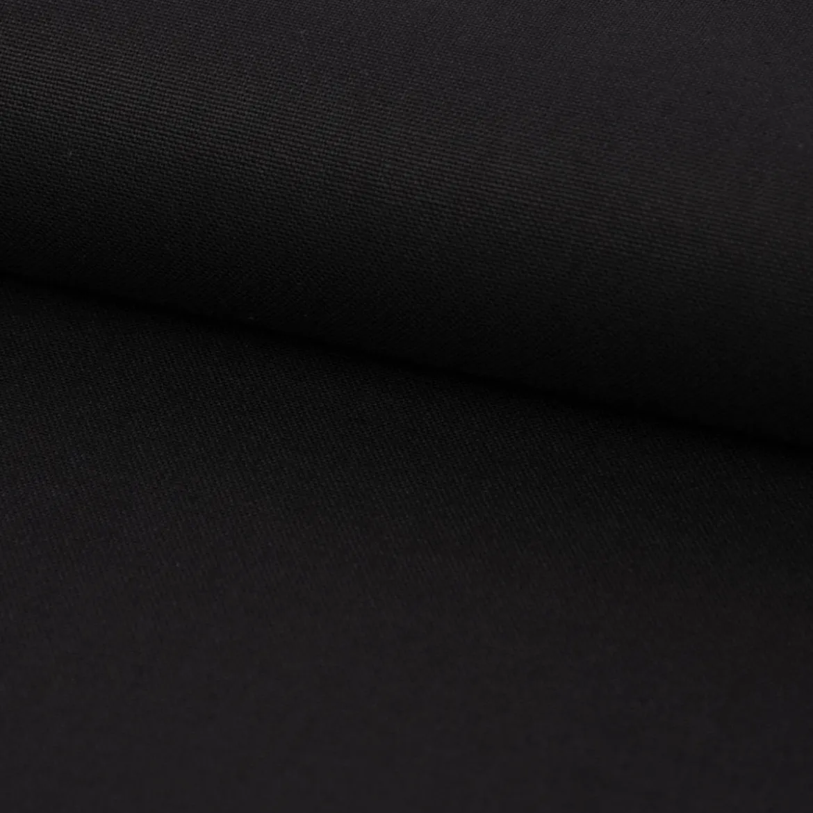 Canvas Baumwollstoff Waterproof wasserabweisende Ausrüstung uni schwarz 1,40m Breite