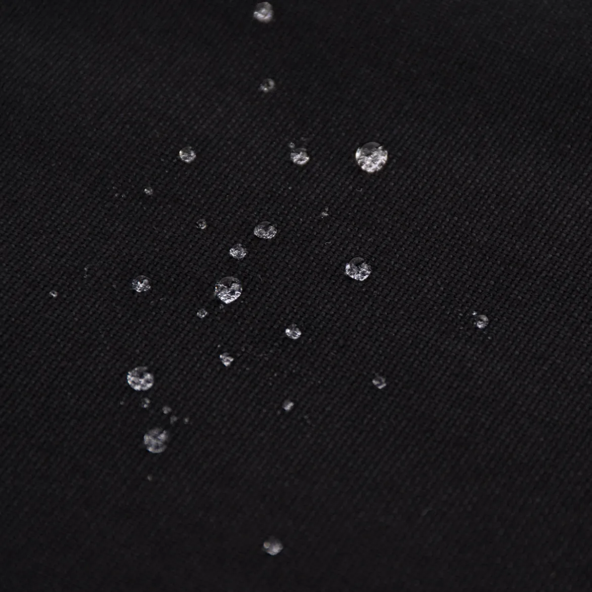 Canvas Baumwollstoff Waterproof wasserabweisende Ausrüstung uni schwarz 1,40m Breite