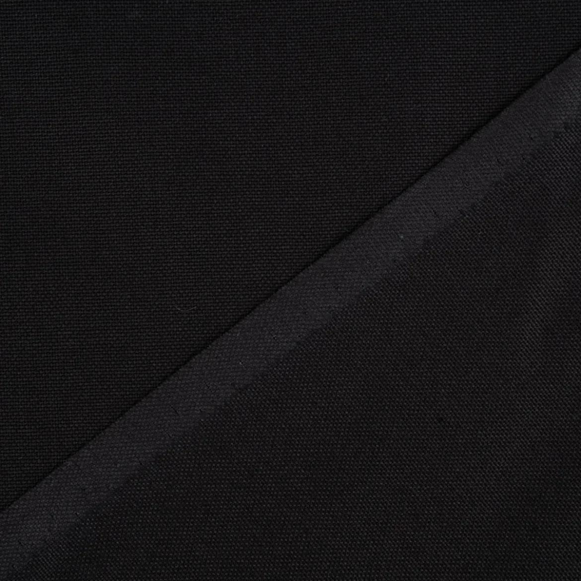 Canvas Baumwollstoff Waterproof wasserabweisende Ausrüstung uni schwarz 1,40m Breite