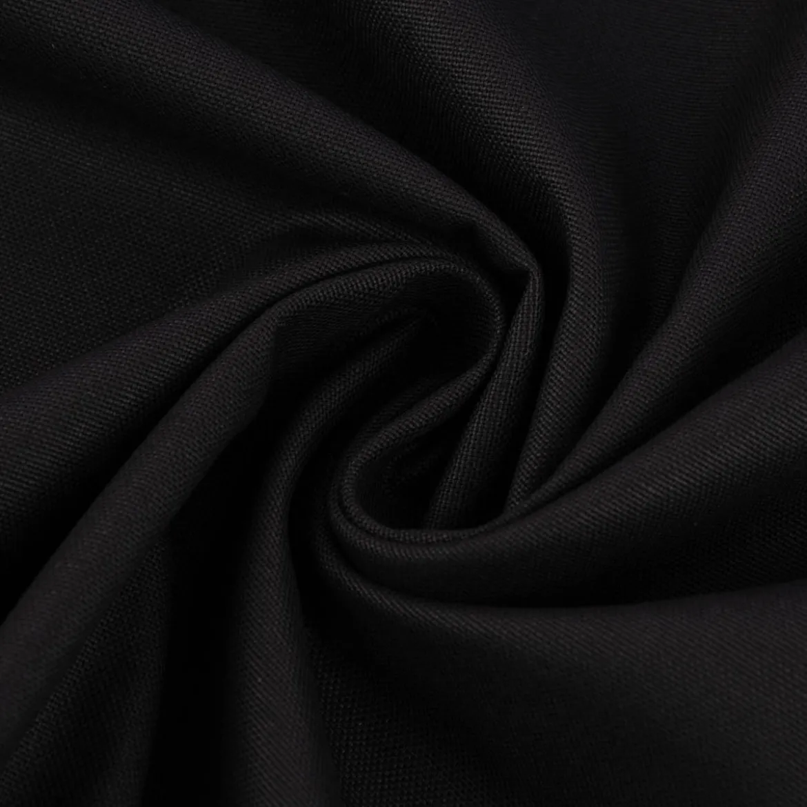 Canvas Baumwollstoff Waterproof wasserabweisende Ausrüstung uni schwarz 1,40m Breite