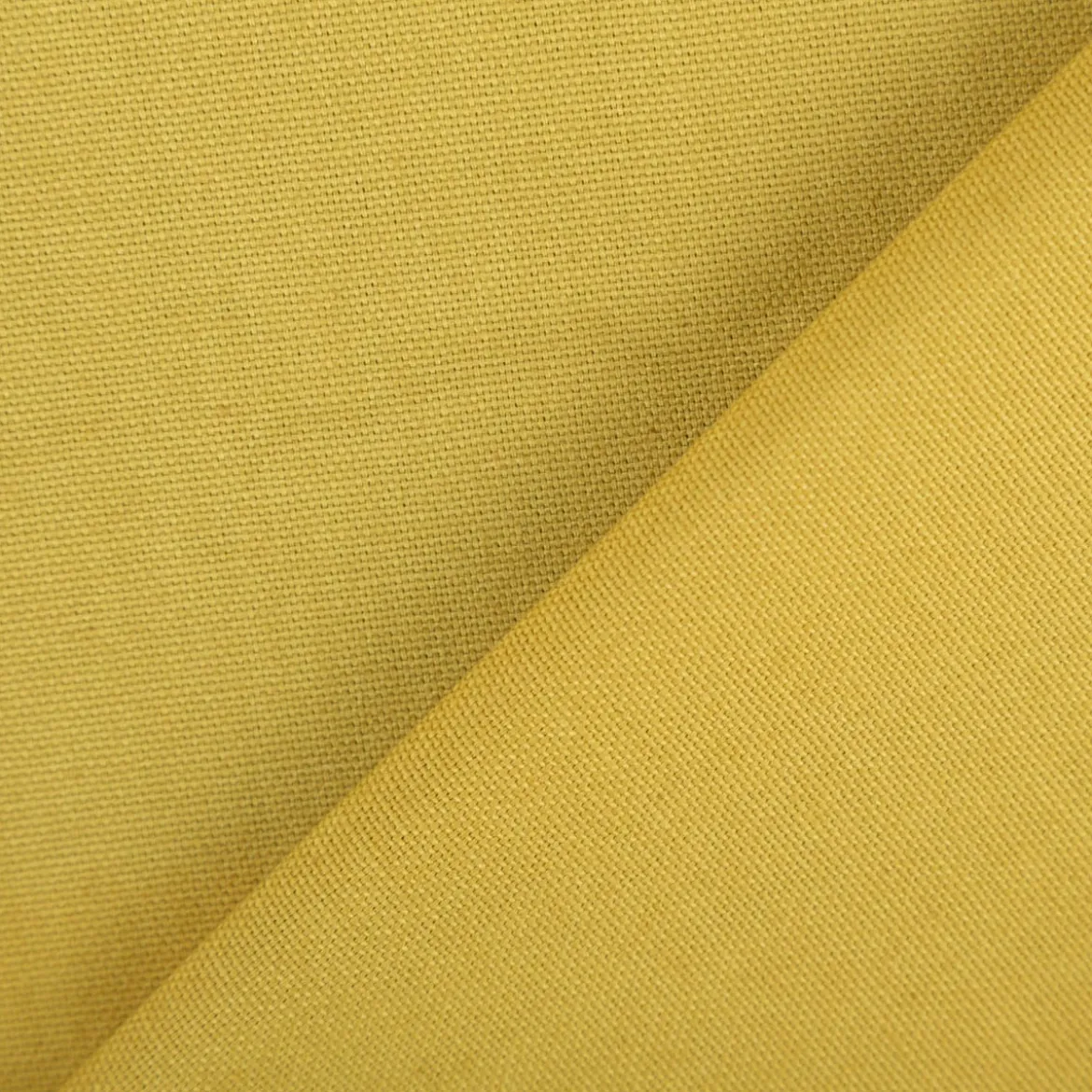 Canvas Baumwollstoff Waterproof wasserabweisende Ausrüstung uni curry-gelb 1,40m Breite