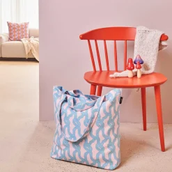 Canvas-Shopper Baumwolltasche Myzel Rosa 38x40cm von Rico Design