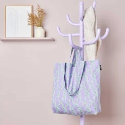 Canvas-Shopper Baumwolltasche Myzel Flieder 38x40cm von Rico Design