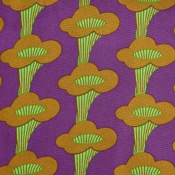 Canvas Stoff Baumwollstoff Pfifferlinge Lila Neongrün von Rico Design 50x140cm