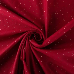 Canvas Stoff Dekostoff Baumwolle Pimiz Goldpunkte rot 1,45m Breite