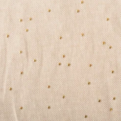 Canvas Stoff Dekostoff Baumwolle Pimiz Goldpunkte natur 1,45m Breite