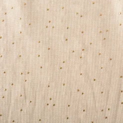 Canvas Stoff Dekostoff Baumwolle Pimiz Goldpunkte natur 1,45m Breite