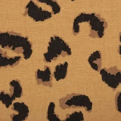 Canvas Stoff Dekostoff Baumwolle Leo-Print braun 1,50m Breite