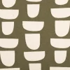 Canvas Stoff mit 70% Baumwolle Leinenlook abstrakt grün natur 1,48m Breite