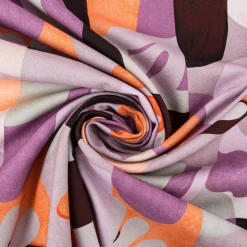 Canvas Stoff Nerida Hansen Abstract Lilac lila orange 1,40m Breite