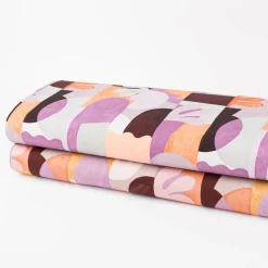 Canvas Stoff Nerida Hansen Abstract Lilac lila orange 1,40m Breite
