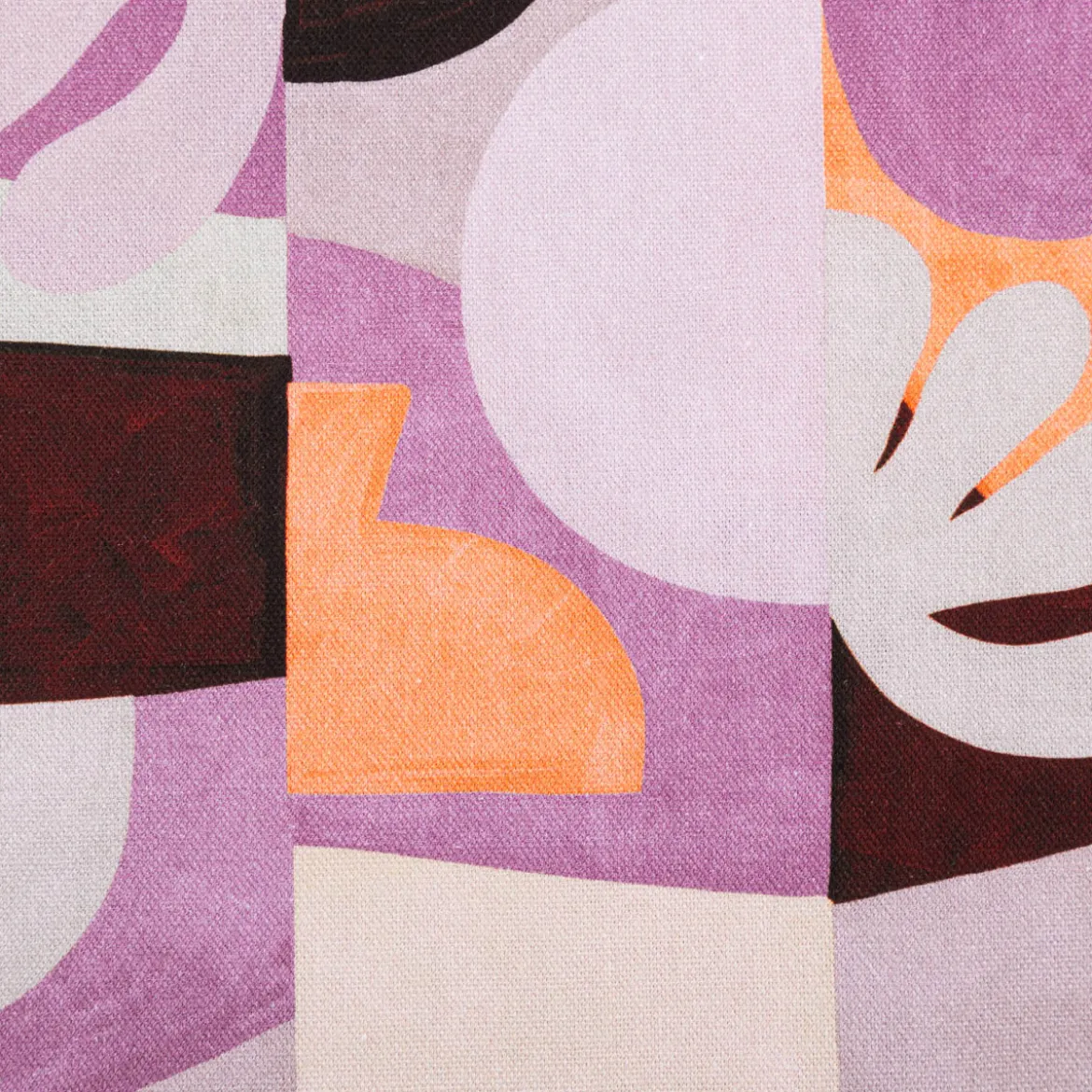 Canvas Stoff Nerida Hansen Abstract Lilac lila orange 1,40m Breite