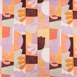 Canvas Stoff Nerida Hansen Abstract Tiffany terracotta flieder 1.4m Breite