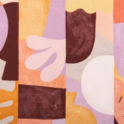 Canvas Stoff Nerida Hansen Abstract Tiffany terracotta flieder 1.4m Breite
