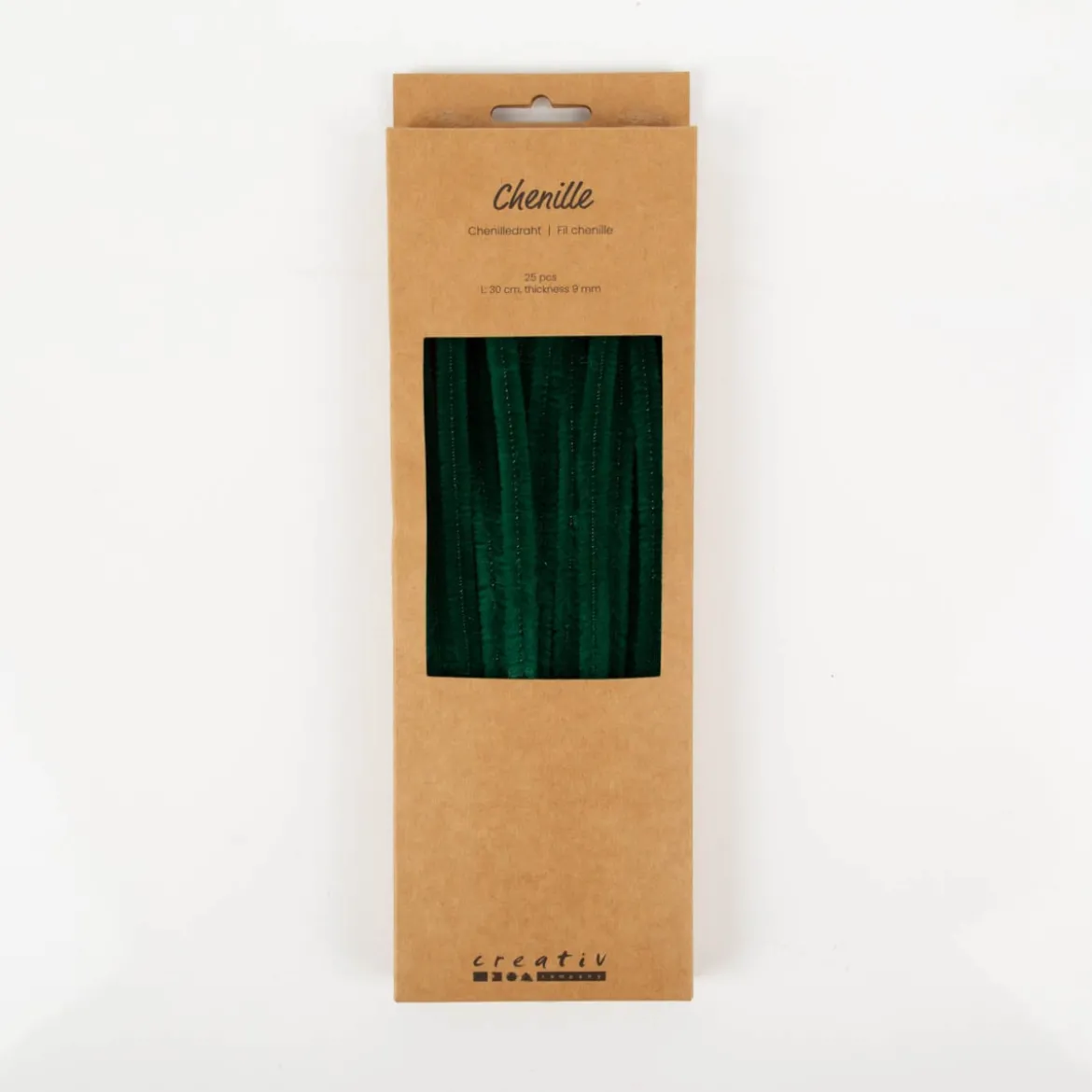 Chenilledraht Pfeifenreiniger Grün 25 Stück 30 cm x 9 mm von Creativ Company