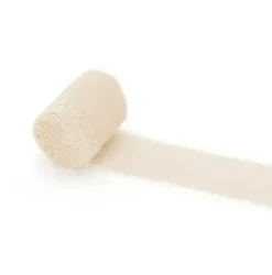Chiffonband hellbeige 4x500cm im 3er Pack