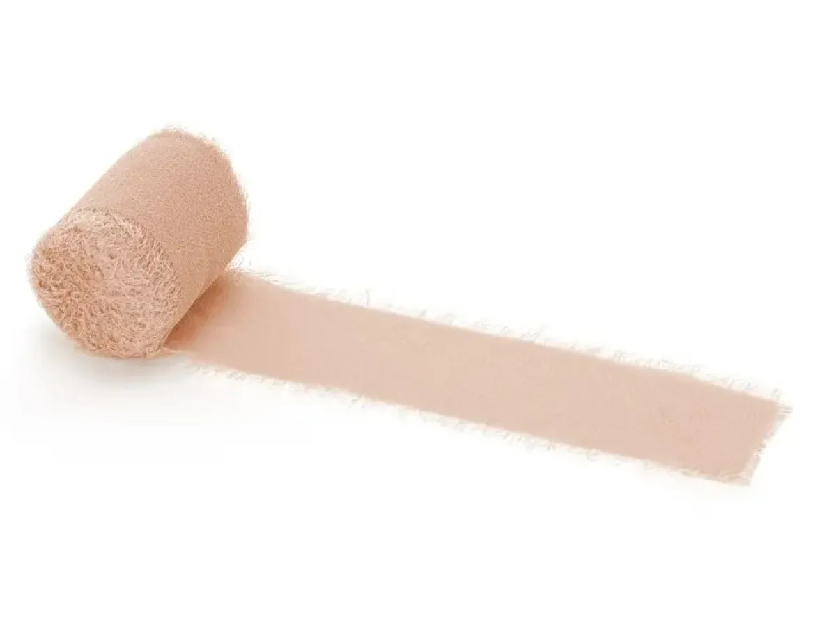 Chiffonband lachsrosa 4x500cm im 3er Pack