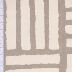 Clarke & Clarke Baumwollstoff Malva taupe braun
