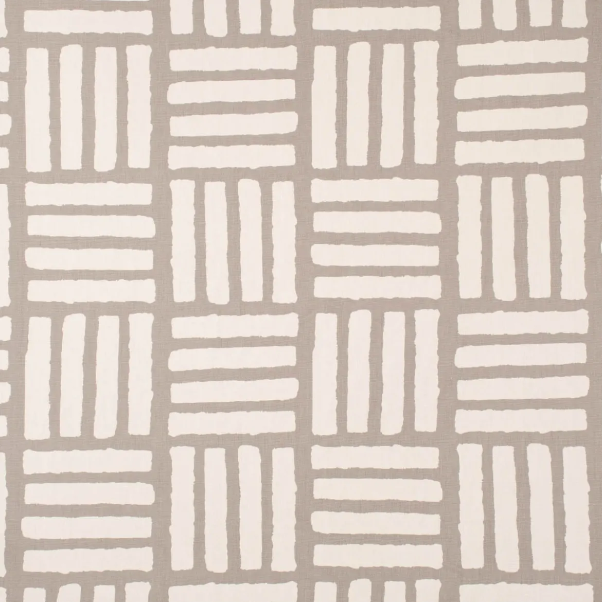 Clarke & Clarke Baumwollstoff Malva taupe braun