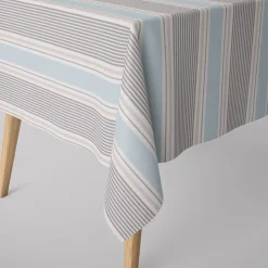 Clarke & Clarke STUDIO G Baumwollstoff Streifen Mineral blau grau 138cm Breite