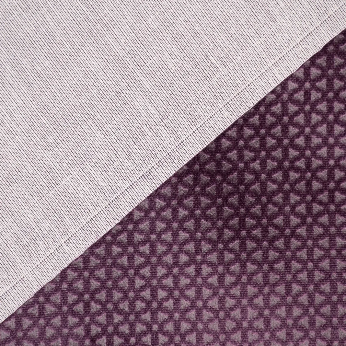 Clarke & Clarke STUDIO G Bezugsstoff Möbelstoff Polsterstoff Samtstoff Microfaser Loreto lila 140cm Breite