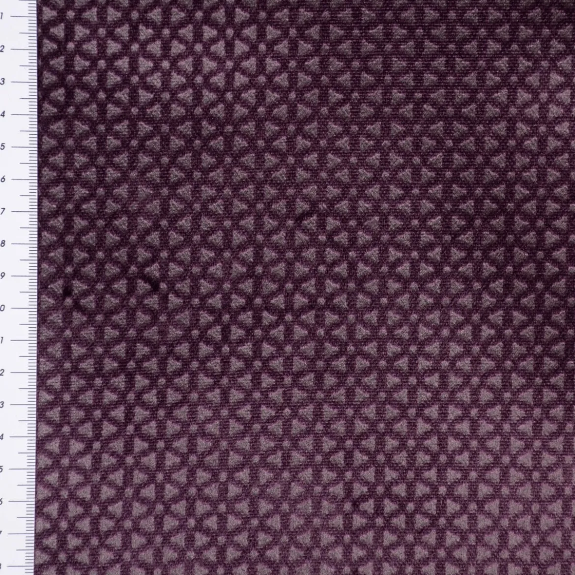 Clarke & Clarke STUDIO G Bezugsstoff Möbelstoff Polsterstoff Samtstoff Microfaser Loreto lila 140cm Breite