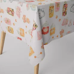 Clarke & Clarke STUDIO G Digitaldruck Süßigkeiten Bonbons Candyshop ecru multi 138cm Breite