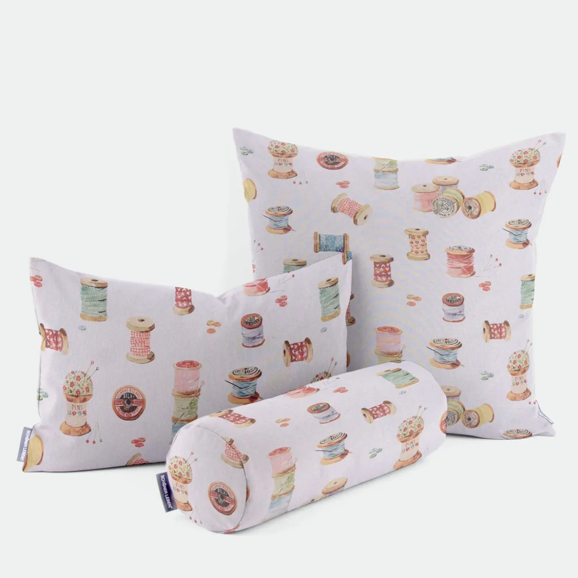 Clarke & Clarke STUDIO G Digitaldruck Nähen Nähaccessoires ecru multi 138cm Breite
