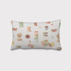 Clarke & Clarke STUDIO G Digitaldruck Nähen Nähaccessoires ecru multi 138cm Breite