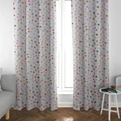 Clarke & Clarke STUDIO G Digitaldruck Nähen Knöpfe ecru multi 138cm Breite