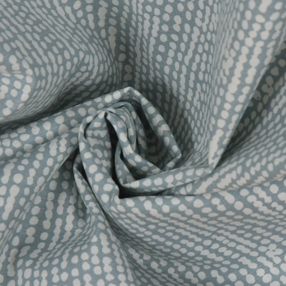 Clarke & Clarke STUDIO G Englischer Dekostoff Baumwollstoff Halbpanama Polsterstoff Rainfall Regentropfen mineral blau 138cm Breite