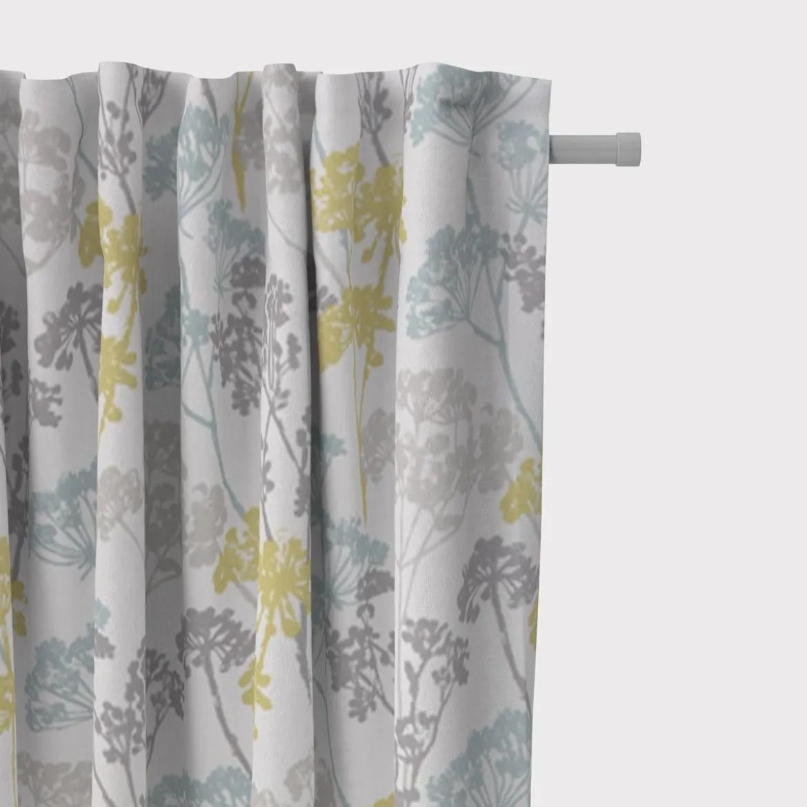 Clarke & Clarke STUDIO G Englischer Dekostoff Baumwollstoff Polsterstoff Blumen Gräser Mineral blau grün grau 138cm Breite