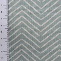 Clarke & Clarke STUDIO G Englischer Dekostoff Baumwollstoff Halbpanama Polsterstoff Pica ZickZack mint 138cm Breite