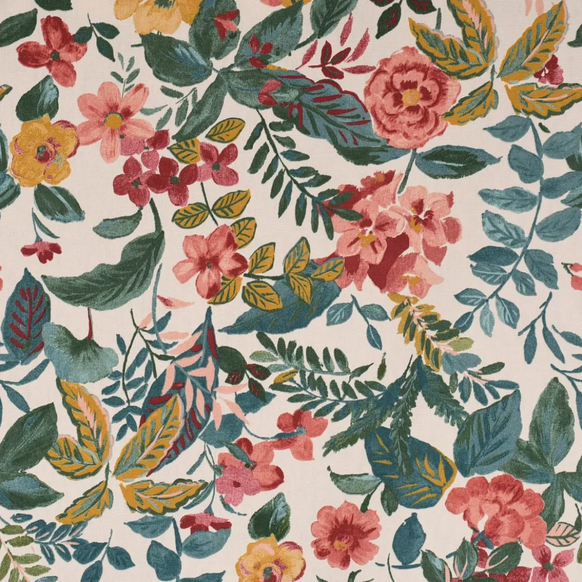 Clarke & Clarke STUDIO G Englischer Dekostoff Baumwollstoff Panama Polsterstoff Posy Blush bunt 138cm Breite