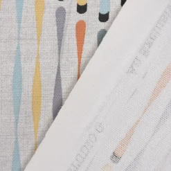 Clarke & Clarke STUDIO G Englischer Dekostoff Polsterstoff geometrisch Stäbchen beige blau gelb orange grau 138cm Breite