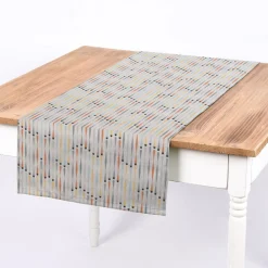 Clarke & Clarke STUDIO G Englischer Dekostoff Polsterstoff geometrisch Stäbchen beige blau gelb orange grau 138cm Breite