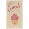 Clayre & Eef Bild zum Hinstellen Glas CUPCAKE QUEEN 10x17cm
