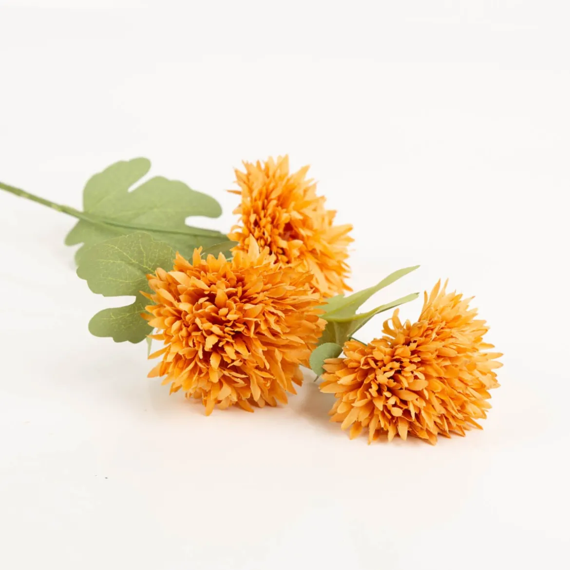 Clayre & Eef Kunstblume 64cm ocker grün