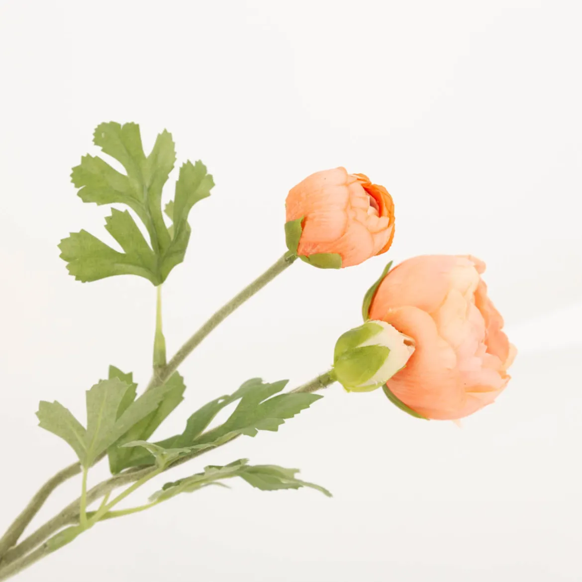 Clayre & Eef Kunstblume Ranunkel 70cm lachs grün
