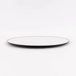 Clayre & Eef Platzteller Sterne Kunststoff weiß goldfarbig 33cm