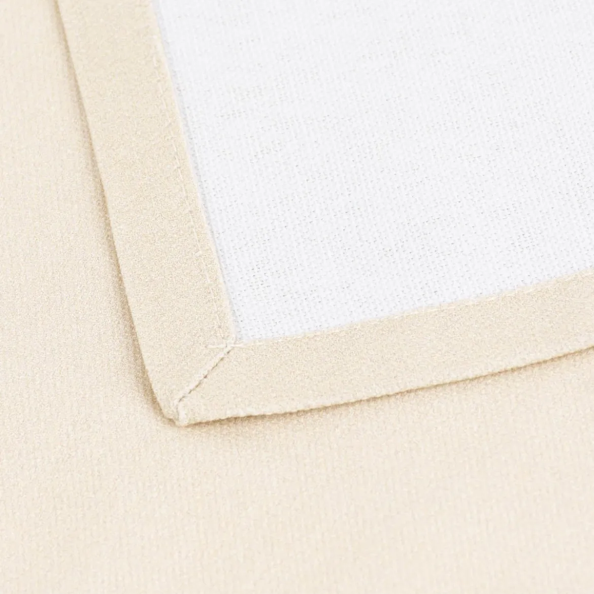 Clayre & Eef Stoffservietten Hirsch aus 100% Baumwolle 6 Stück beige braun 40x40cm
